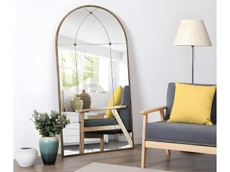 Vente-Unique Specchio finestra in metallo - L. 80 x H. 150 cm - Oro antico - PALMYRE