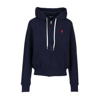 Polo Ralph Lauren Sweatshirts & Hoodies - Dames - Vesten met rits - Blauw - L - Hoodies & sweatvesten