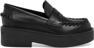 Gianvito Rossi Yuna Loafer Mocassin in Black Calf Leather at Nordstrom, Size 40.5