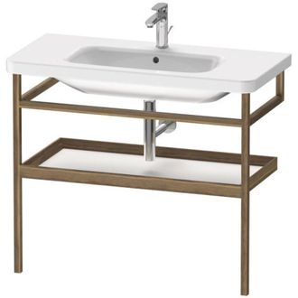 Duravit Barra De Toalla Durastyle 440x940mm Con Balda Blanco Mate / Nogal Macizo