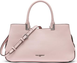 Karl Lagerfeld Meribel Leather Satchel in Lotus at Nordstrom Rack