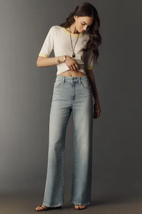 Paige Anessa 31 High Rise Wide Leg Jeans
