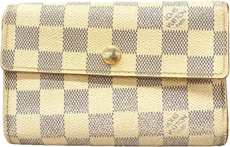 Louis Vuitton White Wallet (Tri-Fold) (Pre-Owned)