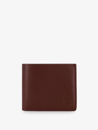 Brunello Cucinelli Portafoglio in pelle martellata con logo inciso - BRUNELLO CUCINELLI - gender_Man