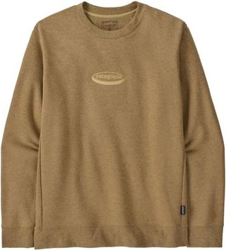 Patagonia 95 Oval Logo Uprisal Crew Sweatshirt Pullover f&uuml;r Herren | beige/braun