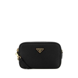 Prada Black Leather Crossbody Bag