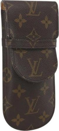 Louis Vuitton Pre-owned Accessories, female, Brown, Size: ONE SIZE Pre-owned Canvas Wallet