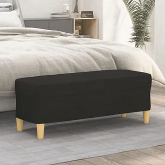 vidaXL Panca Nera 100x35x41 Cm In Tessuto - Vidaxl