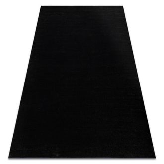 RugsX Rugsx - Alfombra Softy Llanura Color S&oacute;lido Negro Black 180x270 Cm
