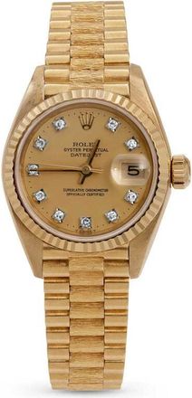 Rolex Pre-owned Rolex Datejust Automatic Chronometer Diamond Champagne Dial Ladies Watch 69178 CDP
