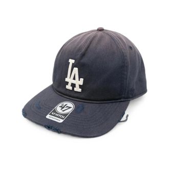 Represent Represent, Accessoires, Heren, Blauw, ONE Size, Katoen, Pet Cap met Verweerd Logo