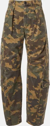 Citizens Of Humanity Flight camouflage twill barrel-leg pants