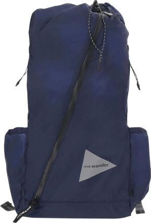 And Wander Zaino in Nylon con Logo - - Bags - Uomo - Blu - ONE SIZE