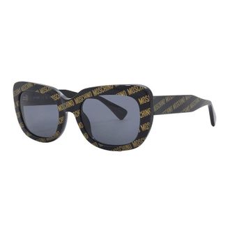 Moschino MOS132/S 07RM IR Black with Brown Logo Pattern/Grey
