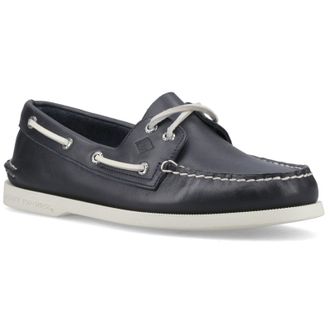 Sperry Top-Sider Authentieke 2 Oog Leer Heren Marineblauwe Bootschoenen