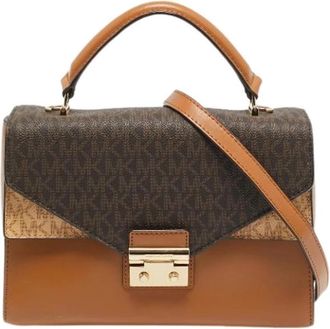 Michael Kors Pre-owned Canvas Handtas - Dames - Vintage Handtas - Bruin - ONE Size - Vintage