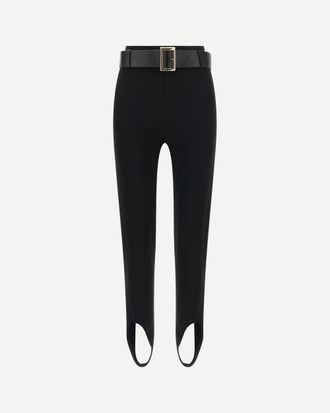 Self Portrait Leggings in jersey elasticizzato con cintura Woman XS