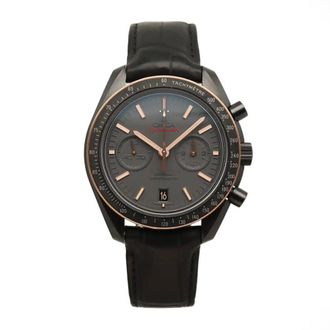 Omega Pre-owned Omega Speedmaster Chronograph Tachymeter Black Dial Mens Watch 311.63.44.51.06.001