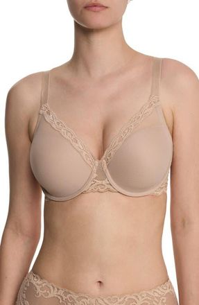 Natori Feathers Full Figure Plunge T-Shirt Bra in Cafe at Nordstrom, Size 30Ddd