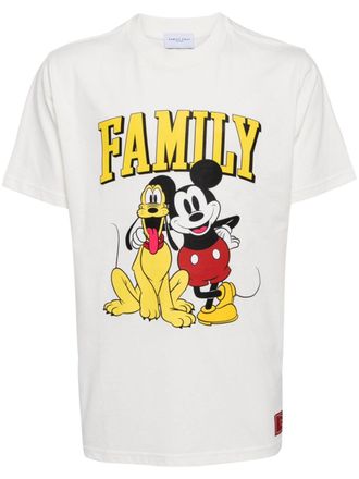 Family Fir$t Milano T-shirt con stampa grafica Duo - Bianco