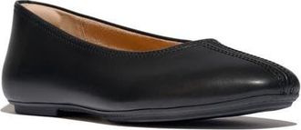 FitFlop Delicato High Cut Soft Leather Ballet Flats in Black at Nordstrom, Size 7