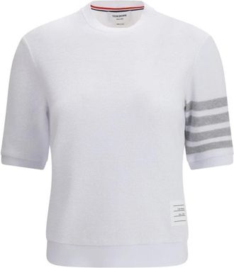 Thom Browne Katoenen T-shirt - Dames - T-shirts - Wit - S - Katoen - Tops