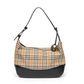 Burberry Pre-owned Womens Zip Hobo Shoulder Bag - Brown - One Size