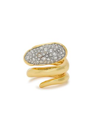 Alexis Bittar Alexis Bittar Solanales 14kt Gold-plated Coiled Ring - 7 (N)