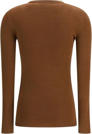 Prada Womens Brown Wool Cardigan Clothing