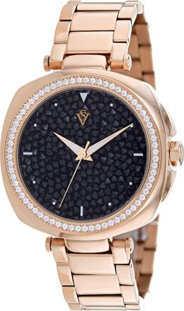 Christian Van Sant Womens Mirabella Black Round 40mm