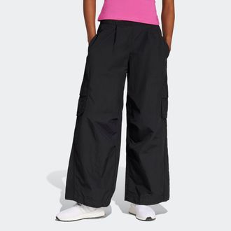 adidas Sporthose ADIDAS SPORTSWEAR W CE Q1 WV CARG, Damen, Gr. XL, N-Gr, schwarz, Obermaterial: 100% Polyamid, Hosen Sporthose, sportlicher Stil, f&uuml;r Trainin