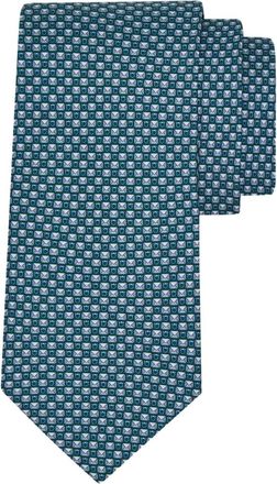 Ferragamo Cravatta con stampa - Verde