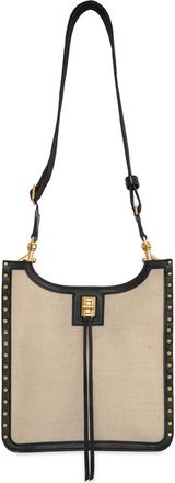Rebecca Minkoff Medium Darren Surplus Feed Crossbody Bag in Natural/Black at Nordstrom