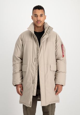 Alpha Industries Parka ALPHA INDUSTRIES Puffer Parka, Herren, Gr. XXL, beige (vintage sand), Obermaterial: 60% Baumwolle, 40% Nylon, Futter: 100% Nylon, F&uuml;llung: 100% 