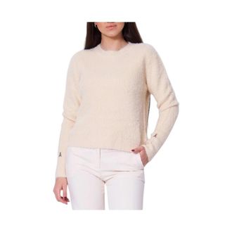 Patrizia Pepe Maglia - Dames - Ronde hals truien - Wit - L - Truien & Vesten