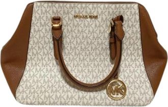 Michael Kors Pre-owned Charlotte 2way Tote Bag - Dames - Vintage Handtas - Bruin - ONE Size - Leer - Vintage