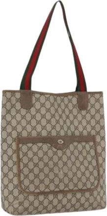 Gucci Pre-owned Tote Bags, female, Beige, Size: ONE SIZE Pre-owned Plastic Tote Bag