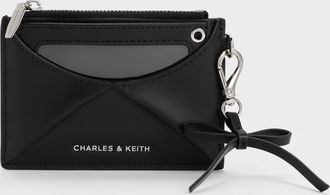 Charles & Keith Hazel Bow Panelled Card Holder