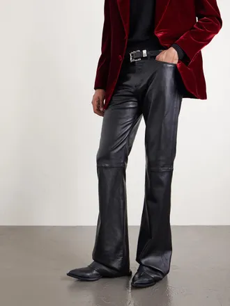 Enfants Riches Deprimes Split Ends Embroidered Leather Ankle Boots