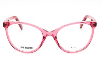 Love Moschino MOL574 Cat Eye Plastic Frame Eyeglasses - Pink
