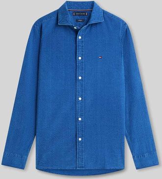 Tommy Hilfiger Freizeithemd aus reiner Baumwolle in Dunkelblau, Gr&ouml;&szlig;e XXL