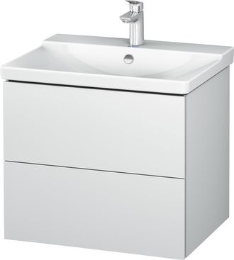 Duravit Duravit L-cube Mueble De Pared 620mm De Ancho, Profundidad 481, 2 Cajones, Se Ajusta A La Altura De P3 Comfort. Art&iacute;culo 233265, Color: Blanco Mate De