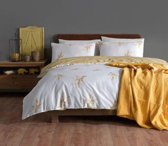 Blanc Avenue Juego de funda de edred&oacute;n 240x220 cm+ 2 FA 65x65 cm 100% algod&oacute;n