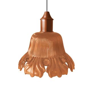 Tosel Suspensi&oacute;n campana vidrio cobre D23 cm