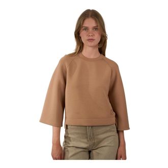 Max Mara Dames, Sweatshirts & Hoodies, Beige, Maat: XS Jersey