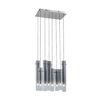 Lucande L&aacute;mpara Colgante korvitha En Gris De Vidrio - Lucande