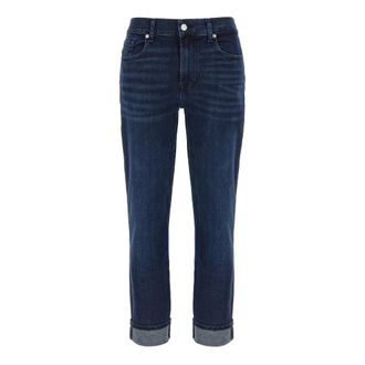 7 For All Mankind Jeans, Dames, Blauw, W31, Katoen, Relaxed Skinny Jeans