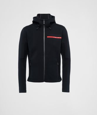 Prada Techno Piqué hoodie