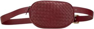 Bottega Veneta Pre-owned Vintage Fanny Pack - Dames - Vintage Heuptassen - Rood - ONE Size - Leer - Vintage