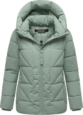 Marikoo dames winterjas Kuschelnasee met capuchon en fleecevoering